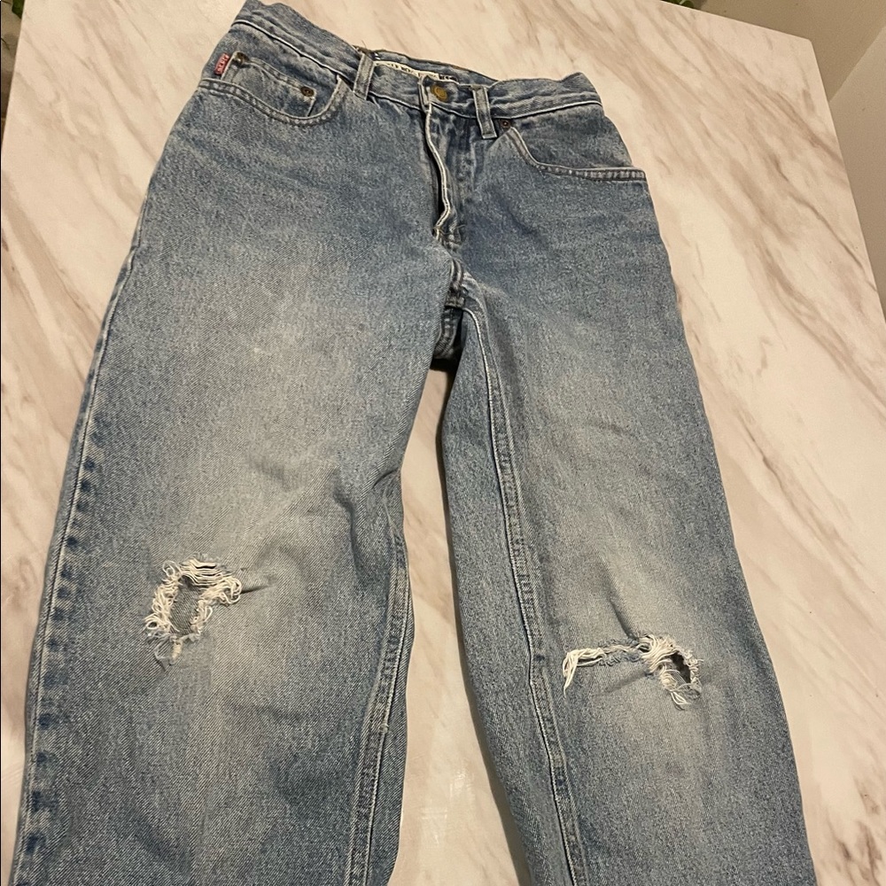 Women’s high waisted boyfriend jeans size 24